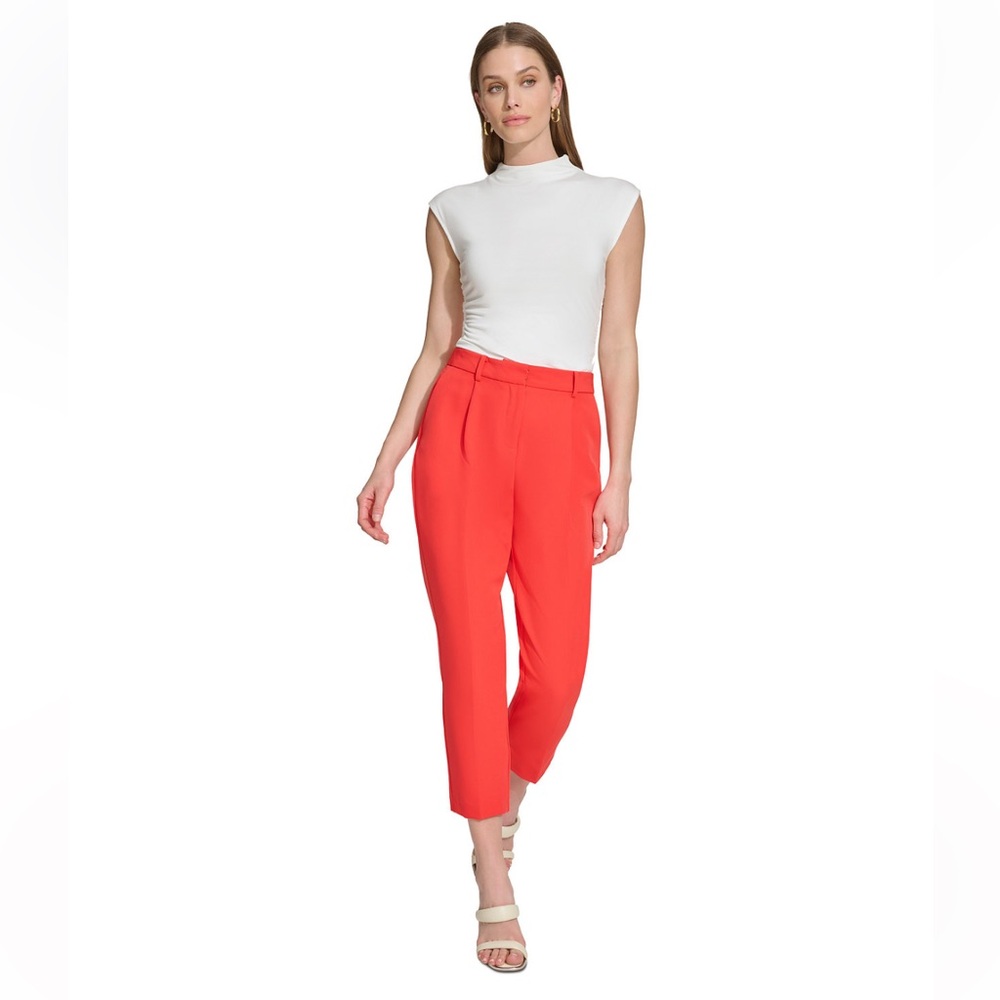 DKNY Women's High Rise Cropped Pants